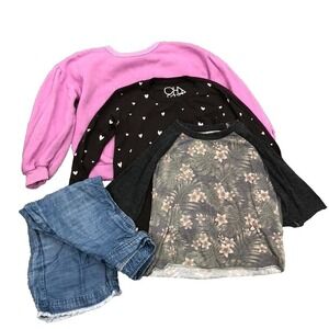 Chaser Bella Dahl Lot Outfit Girls 6 Sweatshirt T Shirt Jeans Play School